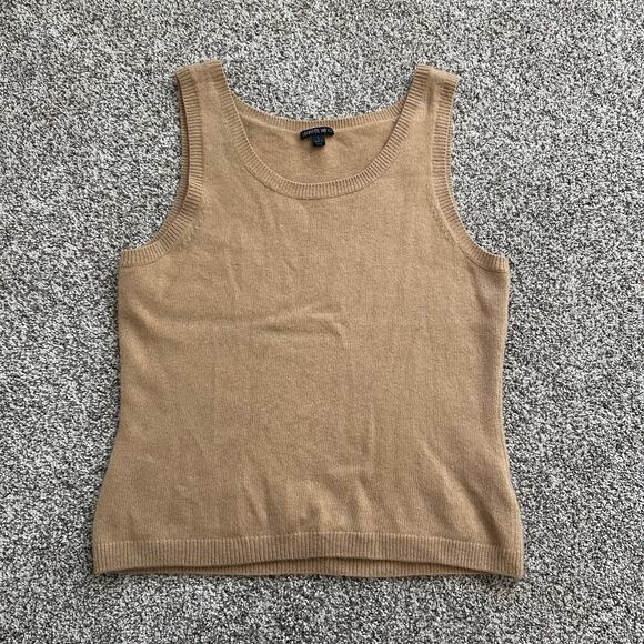 Lafayette 148 tan wool/cashmere sweater vest size L - Picture 5 of 14